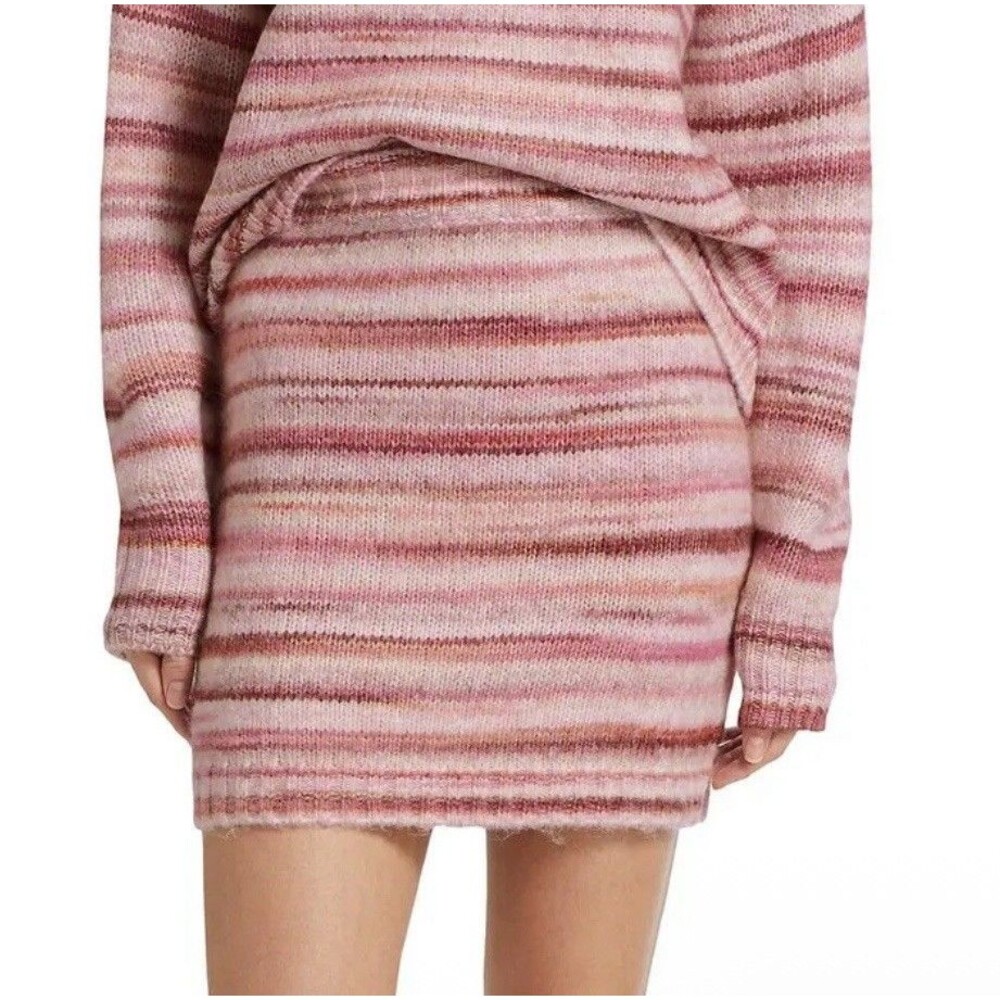 Splendid COLLECTION‎ New Mini Skirt XS Acadia WOOL Blend Rib Knit Holly Multi